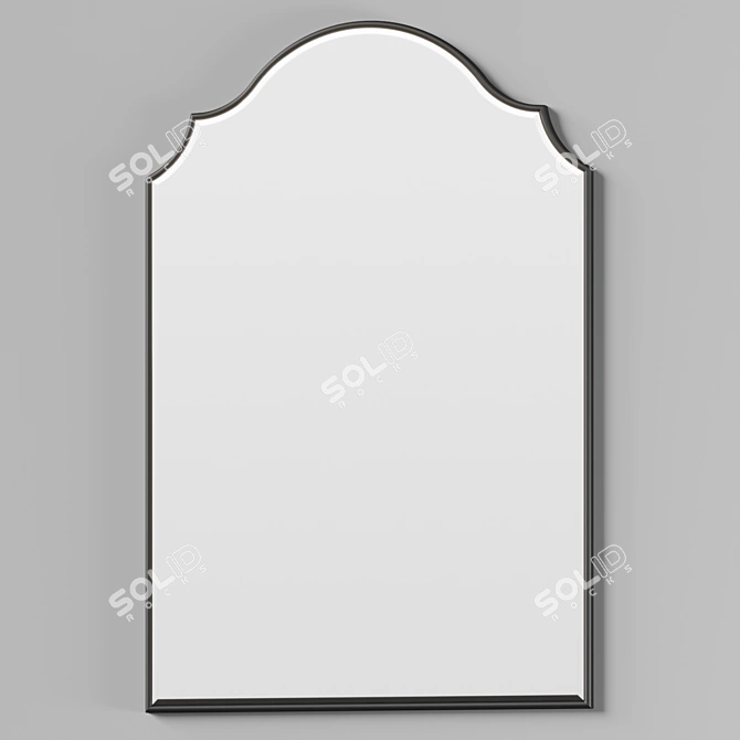 Modern Beveled Accent Mirror 3D model image 2