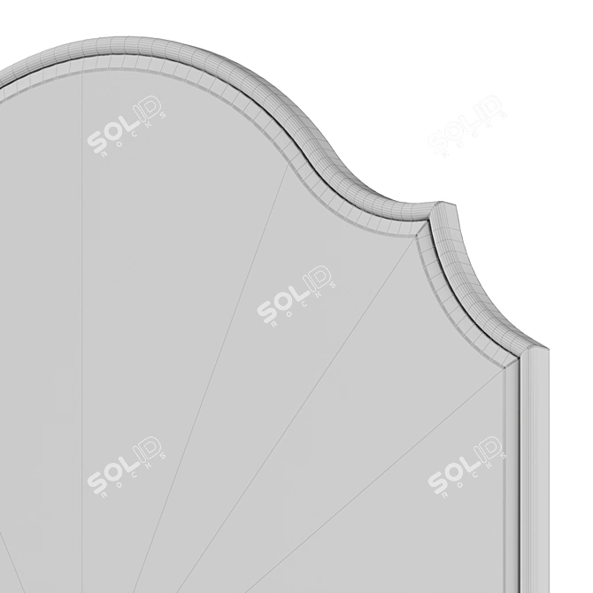 Modern Beveled Accent Mirror 3D model image 5