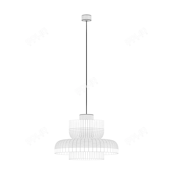 Inodesign Crispin Amber Pendant Light 3D model image 2