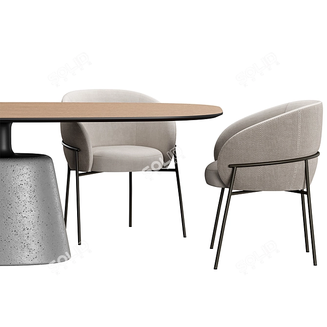 RIMO Set: Chair & Table 3D model image 4