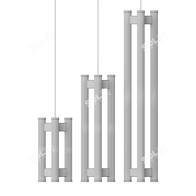 Corner Design Heath Pendant Light 3D model image 5