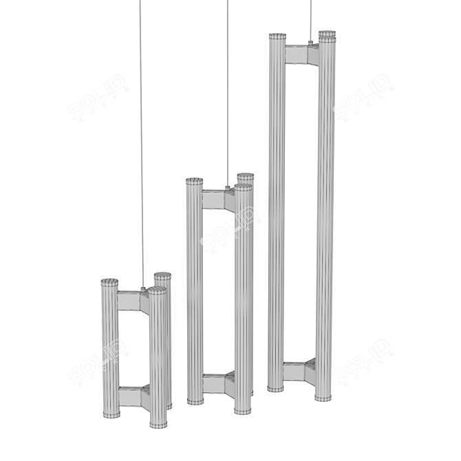 Corner Design Heath Pendant Light 3D model image 6