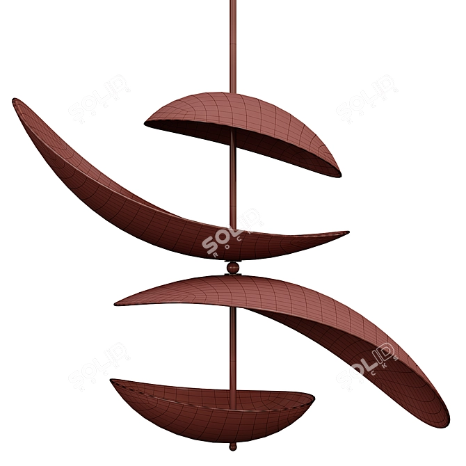 Ethereal Selene Pendant Lamp 3D model image 5