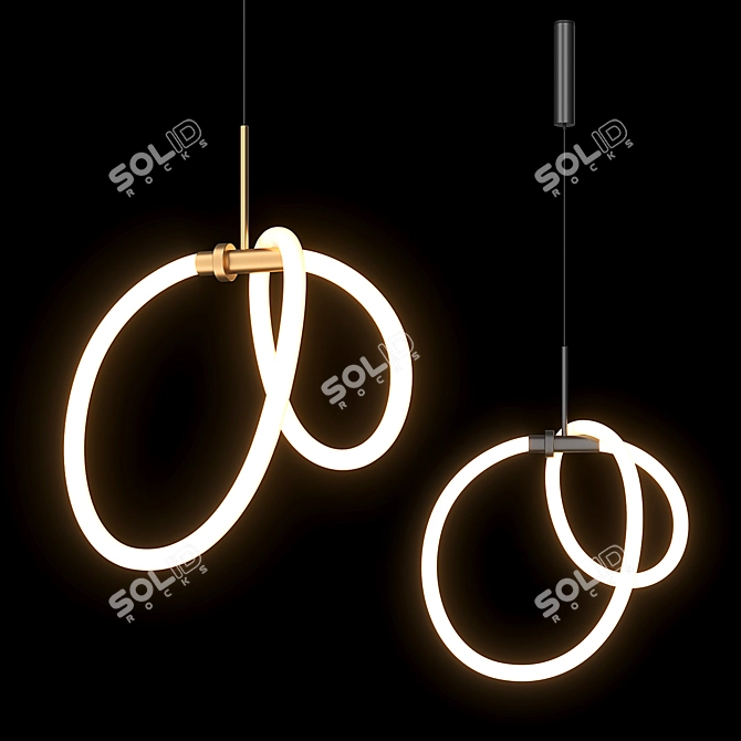 Lightweight Decorative Pendant Set 3D model image 3