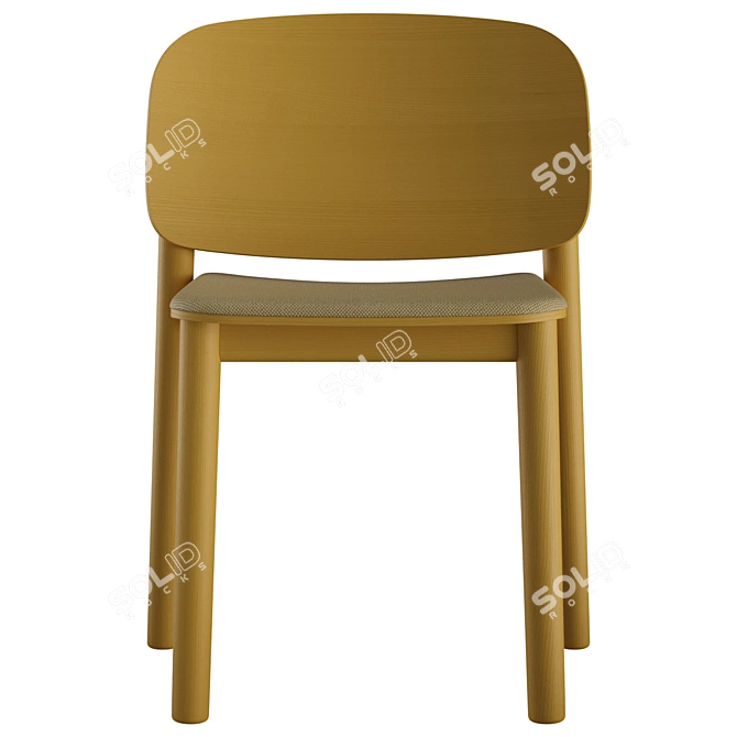 Billiani White Upholstered Chair 3D model image 4