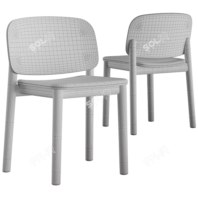 Billiani White Upholstered Chair 3D model image 8