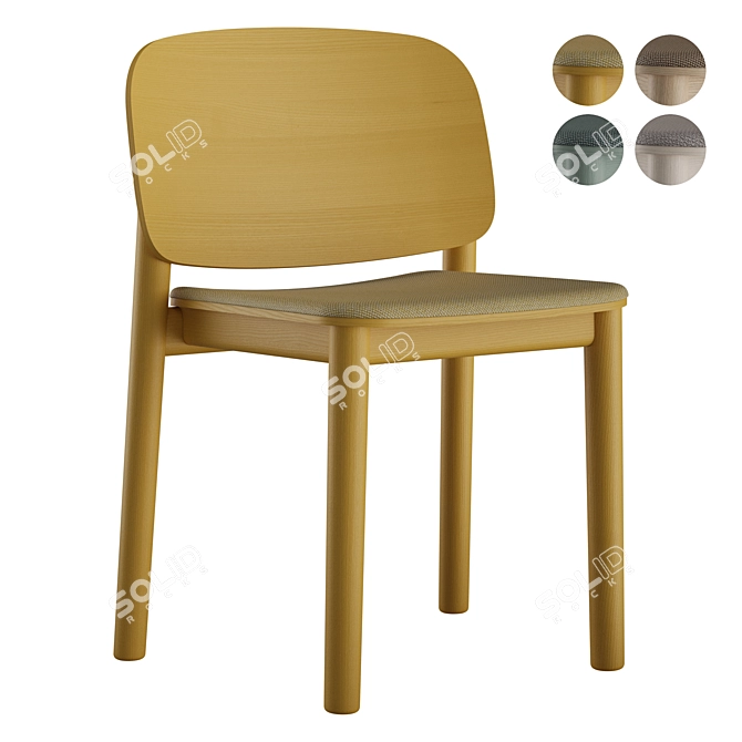 Billiani White Upholstered Chair 3D model image 9