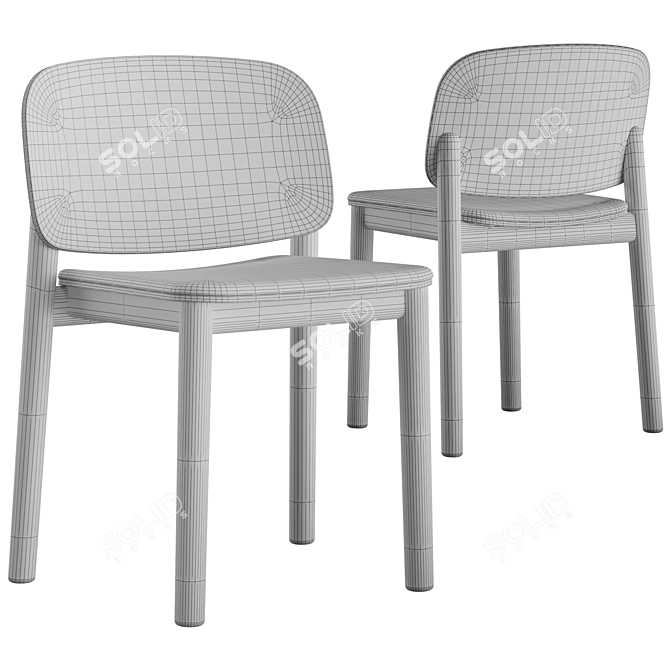 Billiani White Upholstered Chair 3D model image 16