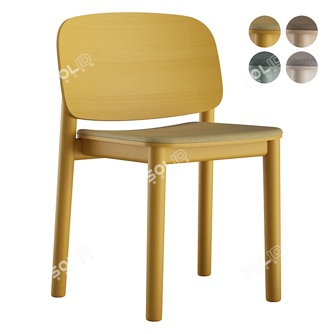 Billiani White Upholstered Chair 3D model image 17