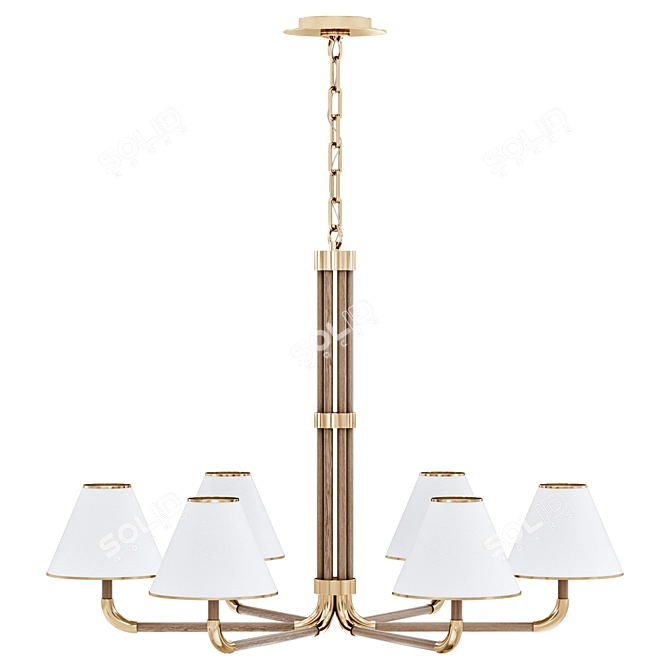 Rigby XL Chandelier by Visual Comfort 3D model image 2