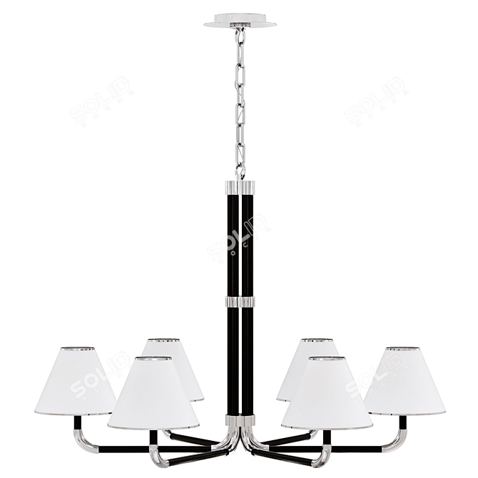 Rigby XL Chandelier by Visual Comfort 3D model image 3