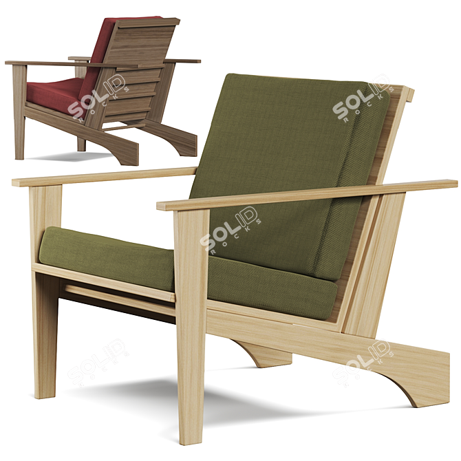 Keng Kian Rotating Armchair Kit 3D model image 2