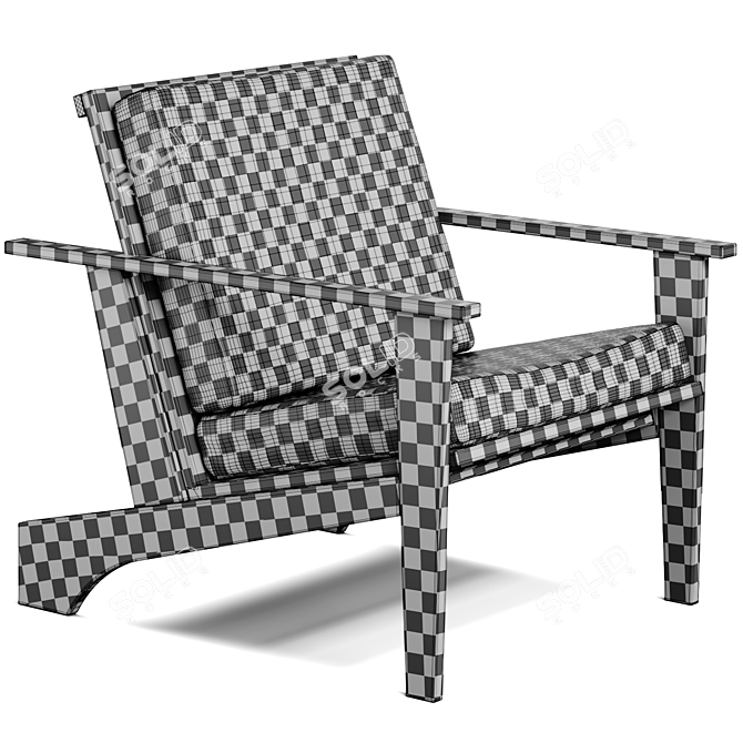 Keng Kian Rotating Armchair Kit 3D model image 3