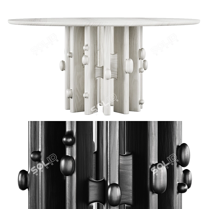 Craft B01 Round Dining Table 3D model image 1