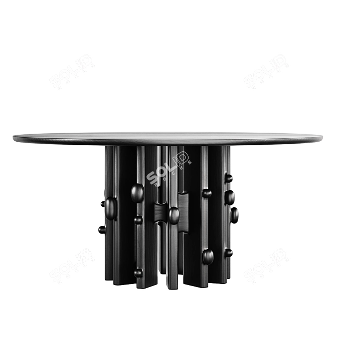 Craft B01 Round Dining Table 3D model image 3