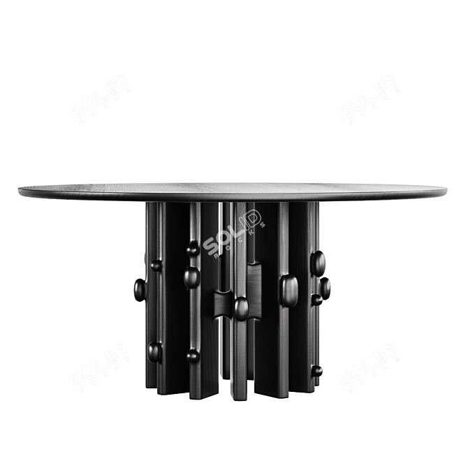 Craft B01 Round Dining Table 3D model image 4