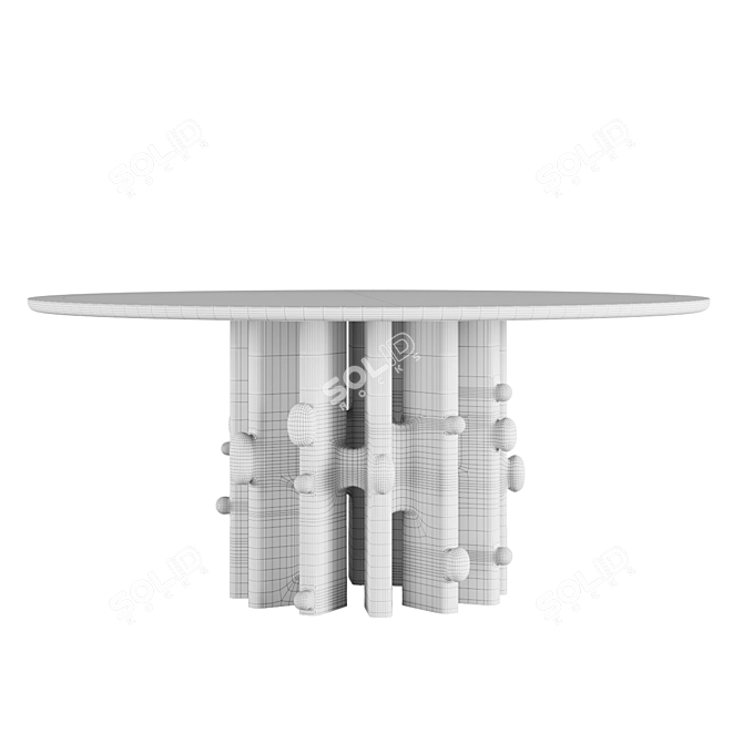 Craft B01 Round Dining Table 3D model image 6