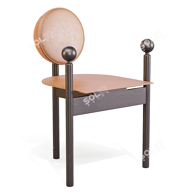 Orbe Ball Dining Chair: Modern Elegance 3D model image 1