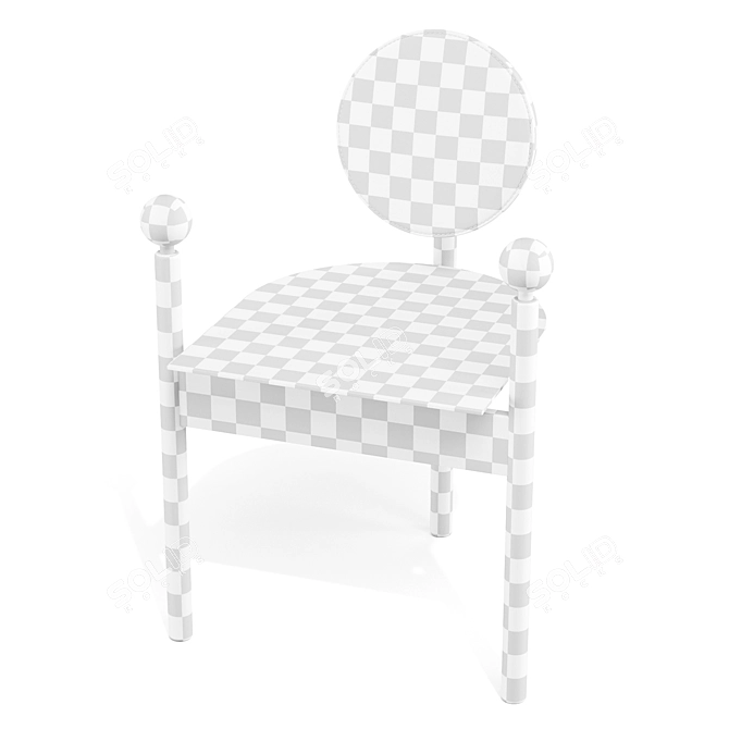 Orbe Ball Dining Chair: Modern Elegance 3D model image 6