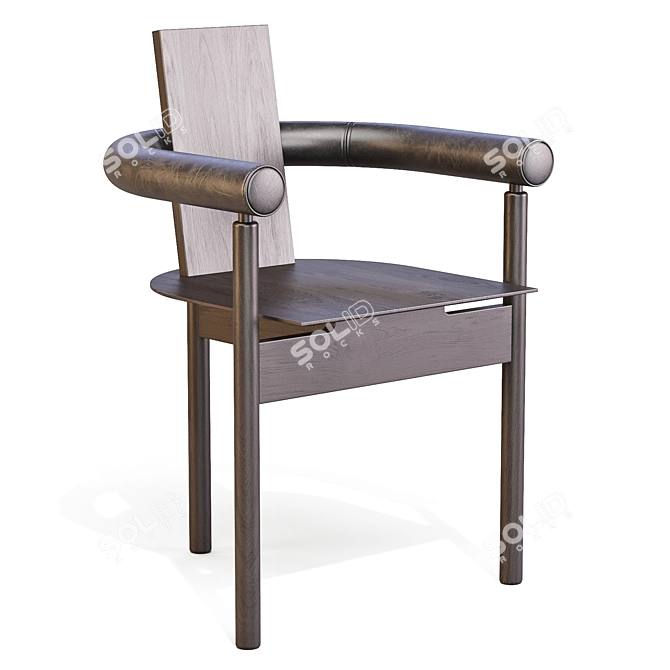 Orbe Comb Dining Chair - Exquisite Spherical Design 3D model image 2