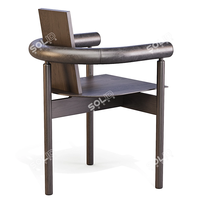 Orbe Comb Dining Chair - Exquisite Spherical Design 3D model image 4