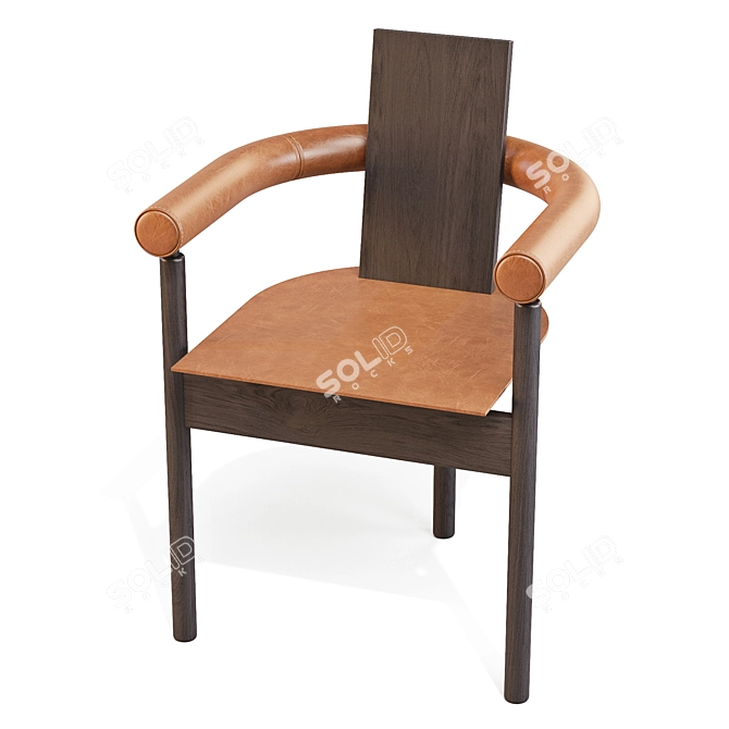 Orbe Comb Dining Chair - Exquisite Spherical Design 3D model image 5