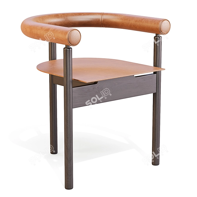 Orbe Basic Dining Chair - Artistic Elegance 3D model image 1