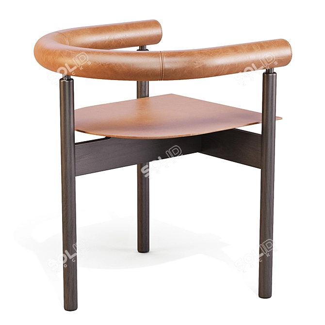 Orbe Basic Dining Chair - Artistic Elegance 3D model image 3