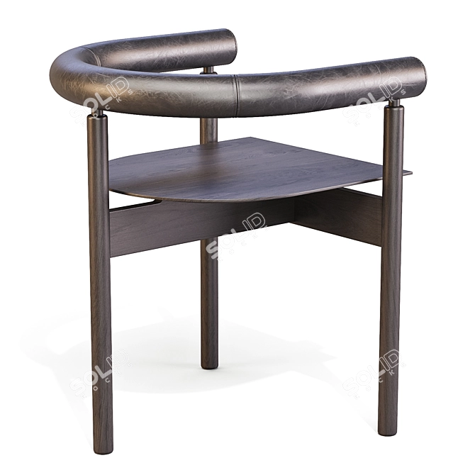 Orbe Basic Dining Chair - Artistic Elegance 3D model image 4