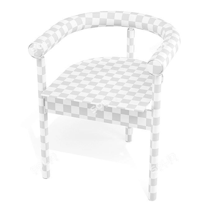 Orbe Basic Dining Chair - Artistic Elegance 3D model image 6