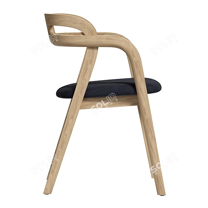 Elegant Genoa Arm Chair 3D model image 4