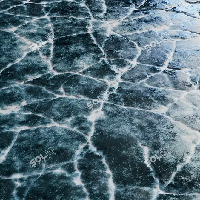 Cracked Ice 4K Textures Bundle 3D model image 8