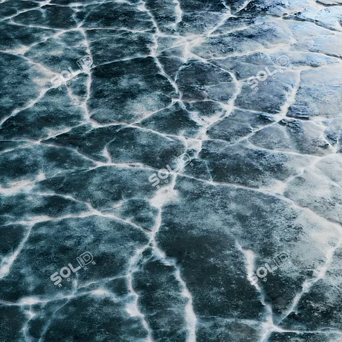 Cracked Ice 4K Textures Bundle 3D model image 2