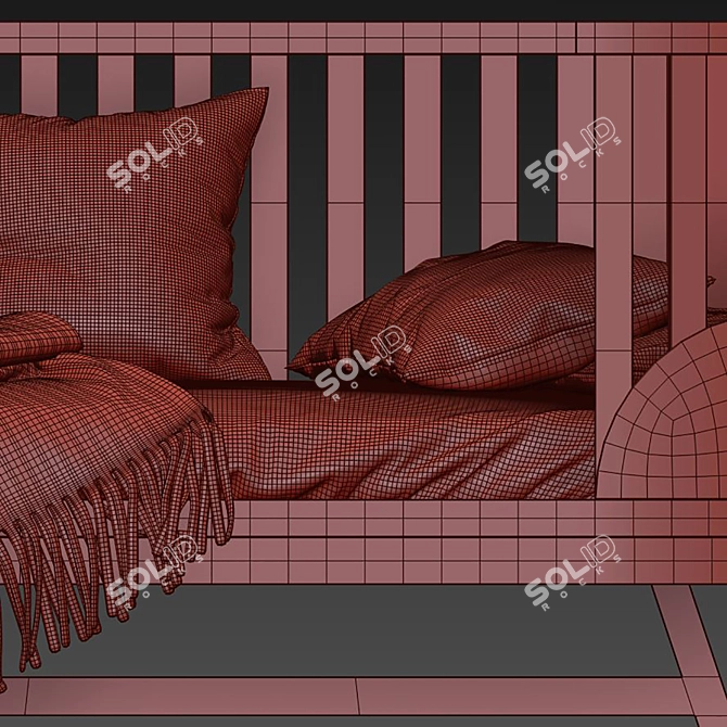 Luxury Prince Santi Bed 421 3D model image 5