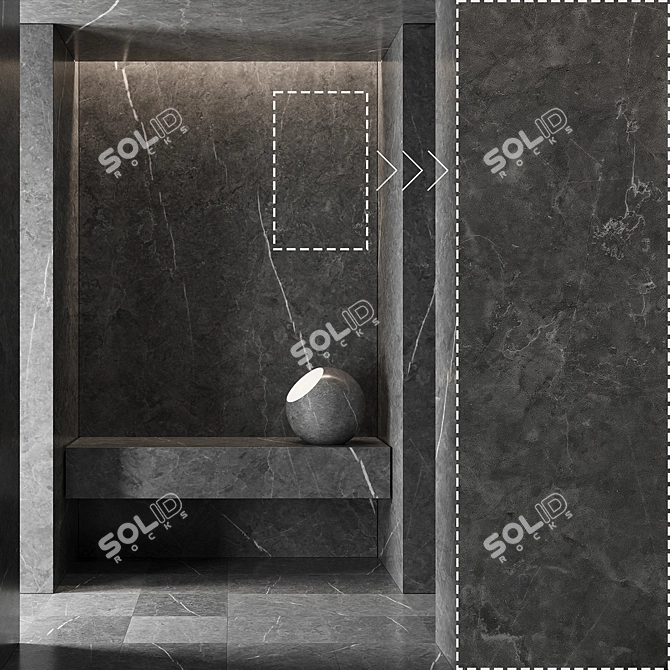 Corona Marble Stone Tile Pack 3D model image 1