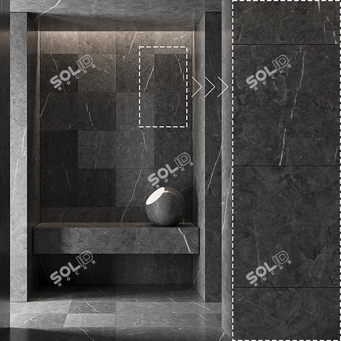 Corona Marble Stone Tile Pack 3D model image 4