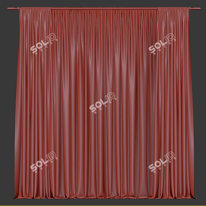 Refurbished Curtain Design 3D model image 4