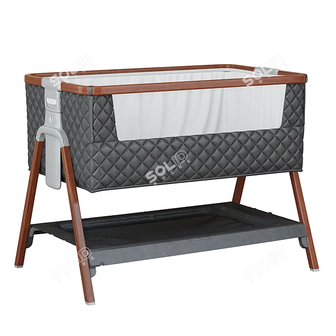 CoZee Luxe Walnut/Slate Cradle 3D model image 1