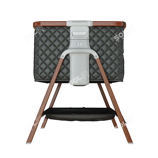 CoZee Luxe Walnut/Slate Cradle 3D model image 4