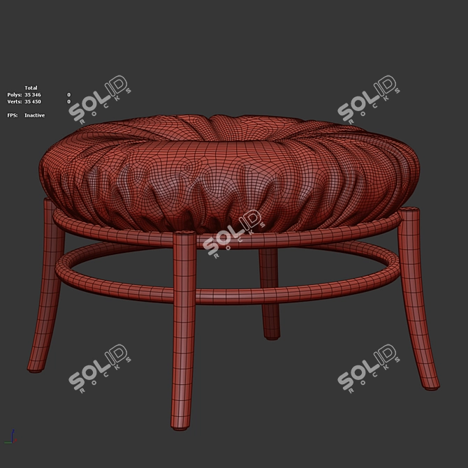 Gemla Holme Pouf by Mia Cullin 3D model image 3