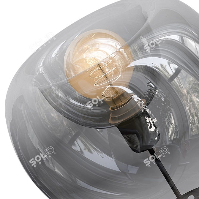 Sleek Focus Pendant Lamp 3D model image 3