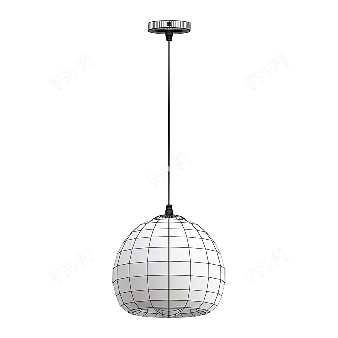 Sleek Focus Pendant Lamp 3D model image 5