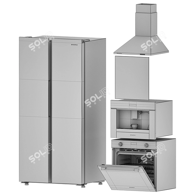 Maunfeld Kitchen Appliance Set 02 3D model image 7