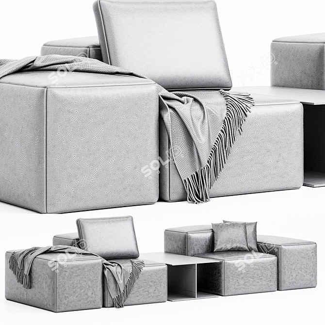 FENDA Cube Sofa Corona 5 3D model image 5