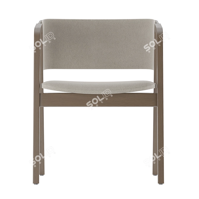  Modern chair with dual finish 3D model image 14