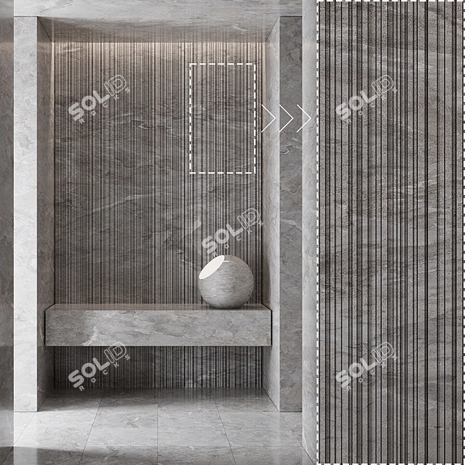 High Detail Marble Stone Texture 3D model image 3