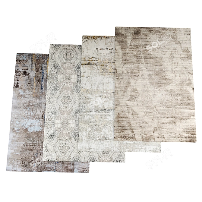 High Resolution Rugs Set 3D model image 2