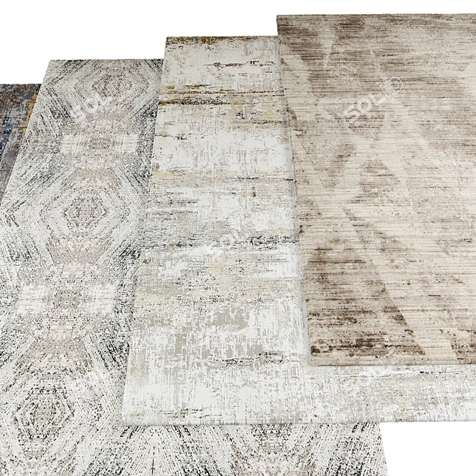 High Resolution Rugs Set 3D model image 3