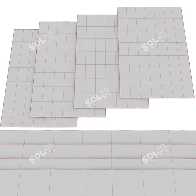 High Resolution Rugs Set 3D model image 6