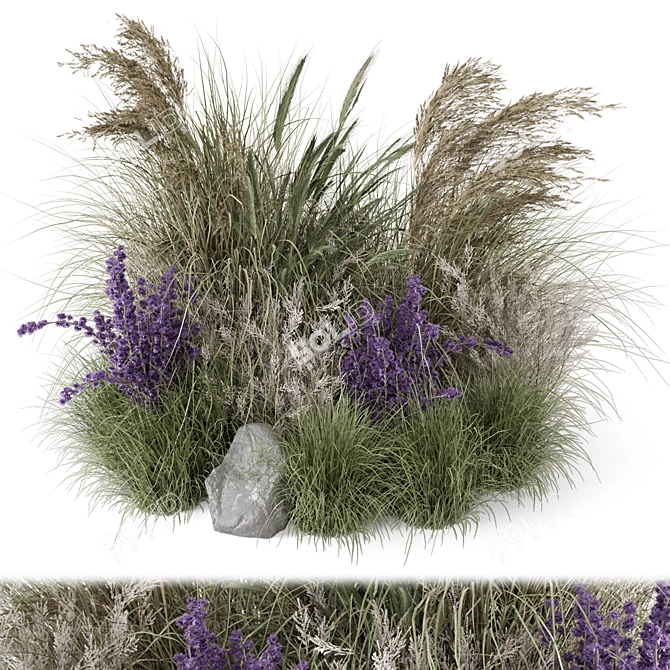 Outdoor Garden Set 2171 Max 3D model image 1